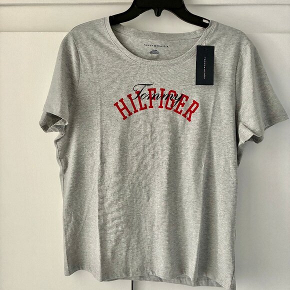 NWT Tommy Hilfiger M Fitted Gray T-shirt Top - Picture 5 of 5